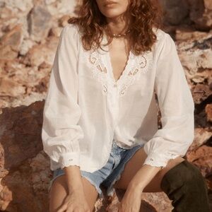 Auguste the Label Blaze Shirt White Blouse